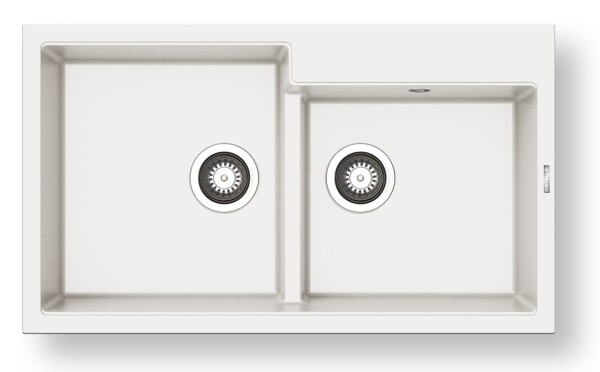 Мивка от гранит Ithaka (86×50) 1 3/4B Сняг