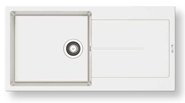 Мивка от гранит Ithaka (100×50) 1B 1D PLUS Сняг