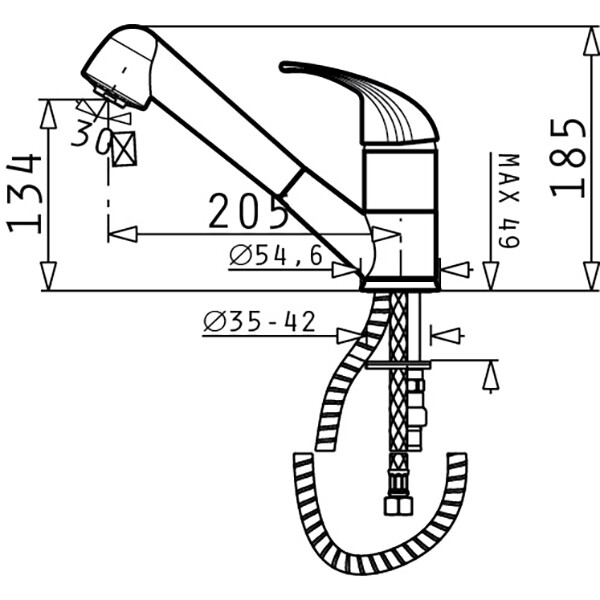 Смесител Festivo Тъмно бежово