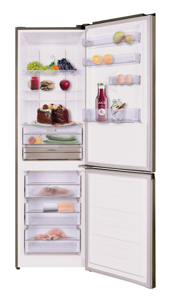 Свободностоящ хладилник с фризер FSN 195 инокс